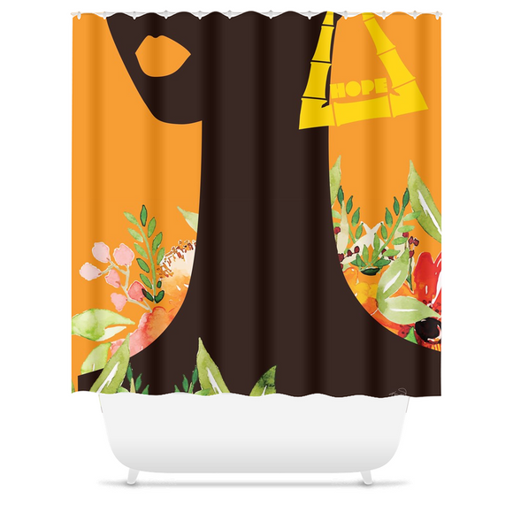 Spring Bamboo: Hope - Shower Curtain