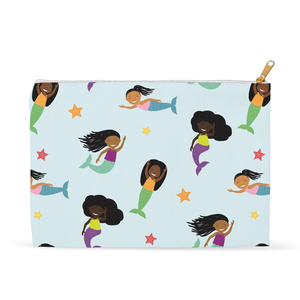 Flat Mermaid Accessory Pouches