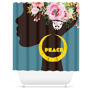 Spring Bamboo: Peace - Shower Curtain