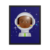 Astronaut Girl Framed poster